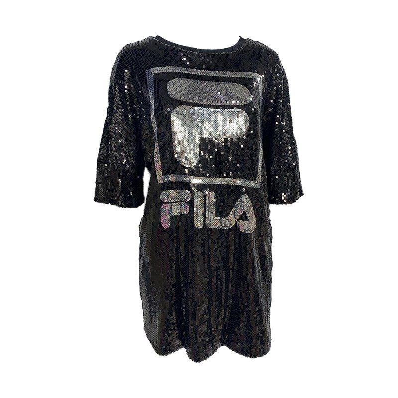 Fila Black Sequin Dress