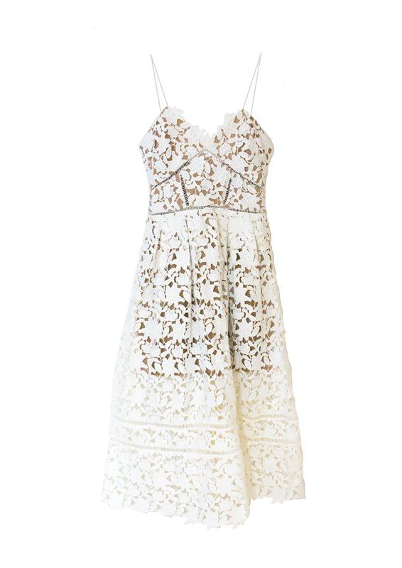 Self Portrait Azaelea Midi Lace Dress Size S Self Portrait