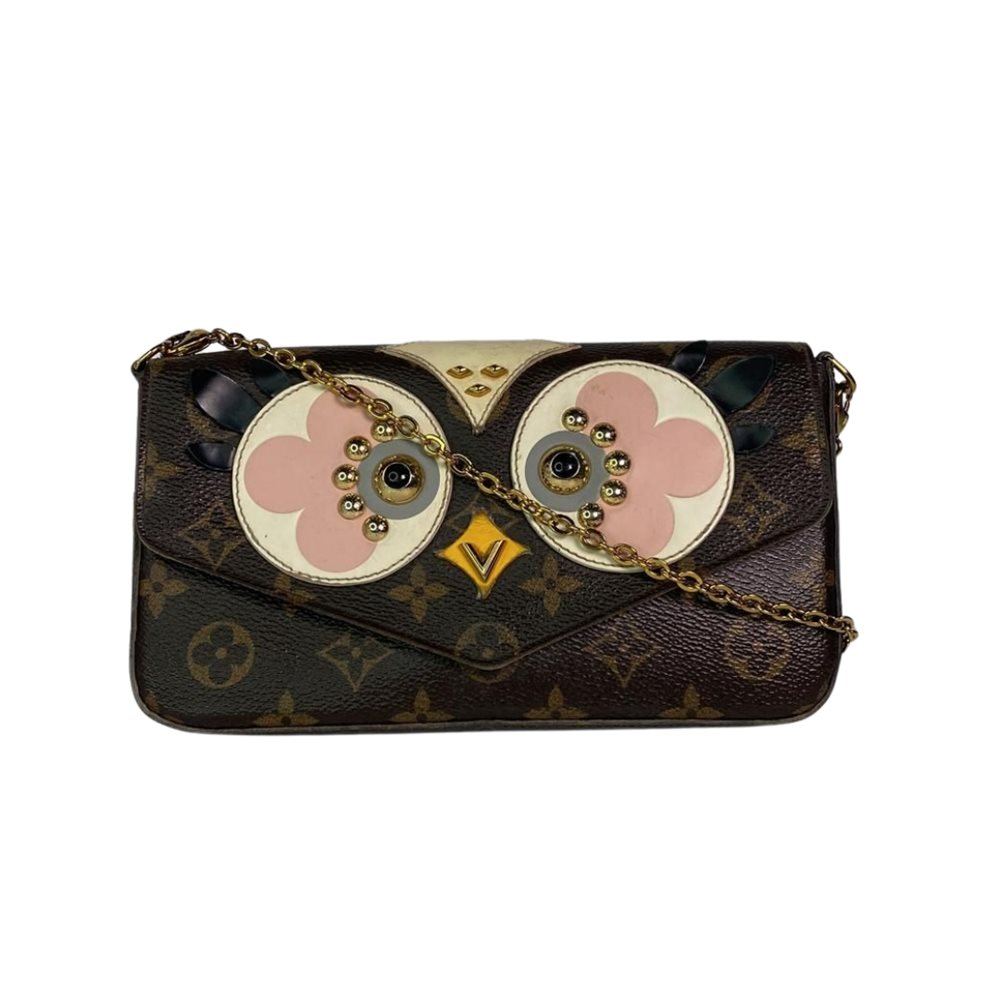 Louis Vuitton Brown Monogram Owl Shoulder Bag Louis Vuitton