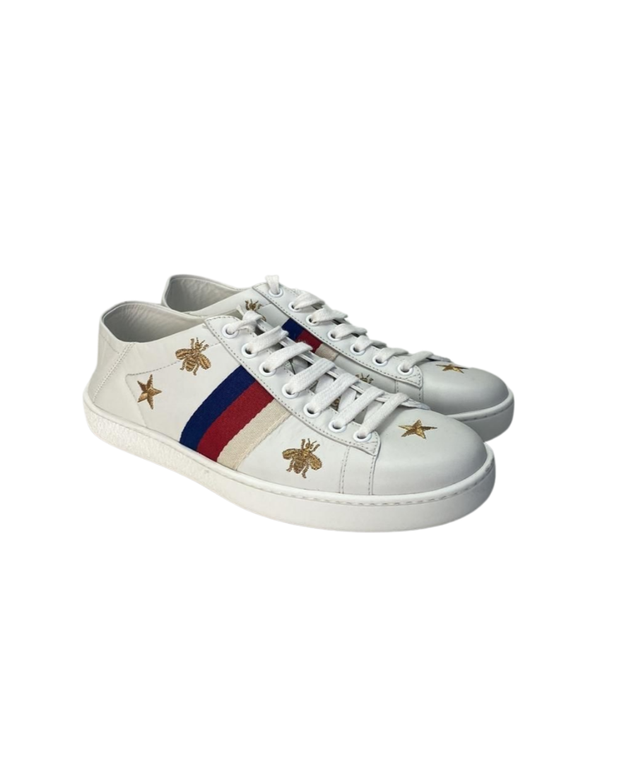 Gucci White Sneakers with Gold Stars Gucci | White|Multi 2000000057316 |  Ayuchka