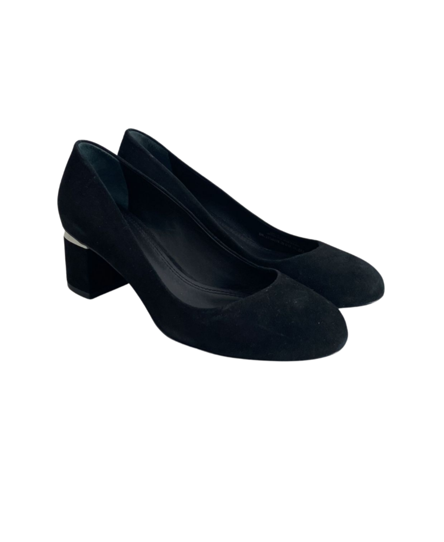 Tory Burch Black Suede Low Heeled Ballerina Shoes Tory Burch | Black  2000000060514 | Ayuchka
