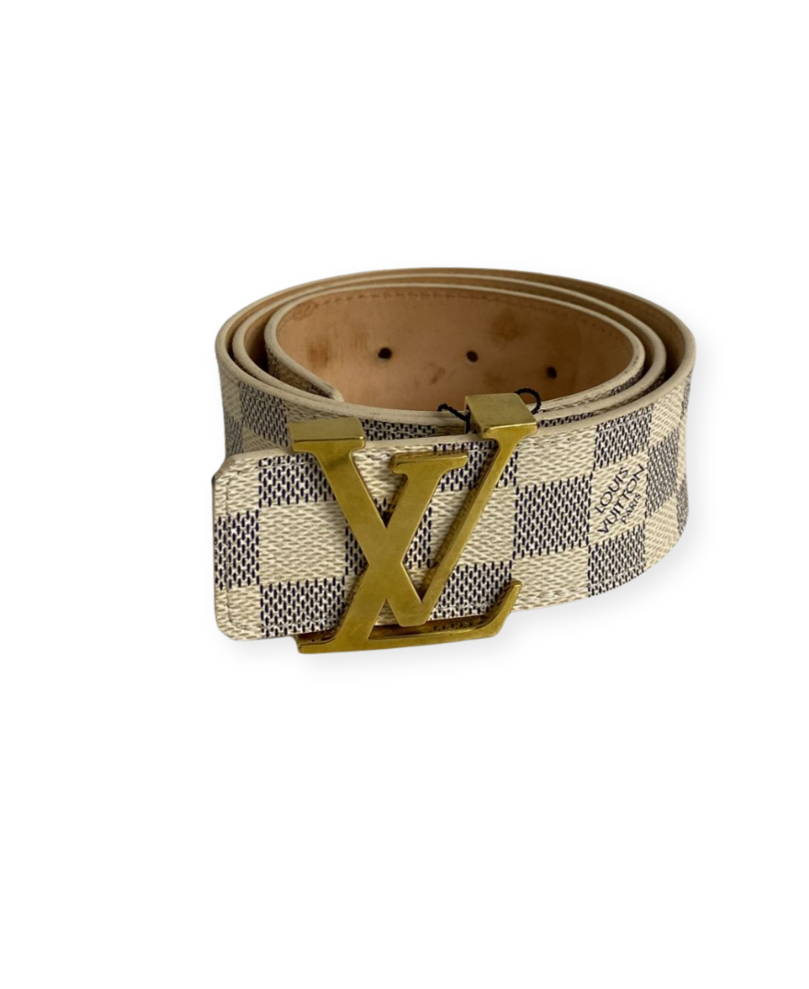Louis Vuitton Cream Monogram Belt Louis Vuitton, Beige