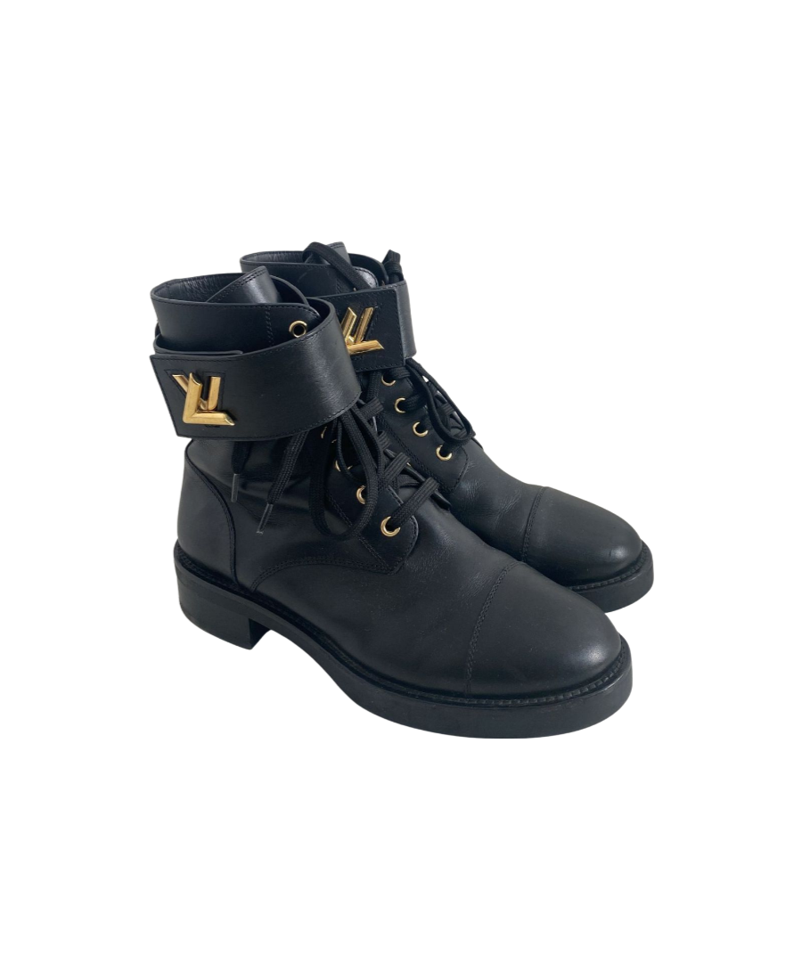 Giày Louis Vuitton Suit Ankle Boots Black 1A95AF