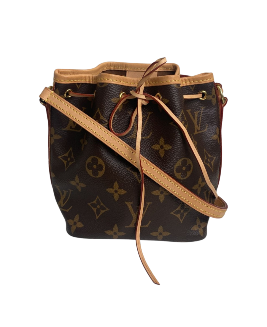 Brown Louis Vuitton Monogram Mini Noe Bucket Bag