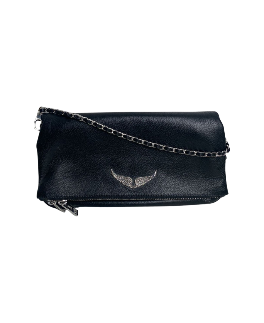 Zadig & Voltaire Zv Initiale Mini Leather Shoulder Bag in Black | Lyst